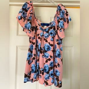 Floral off-the-shoulder top